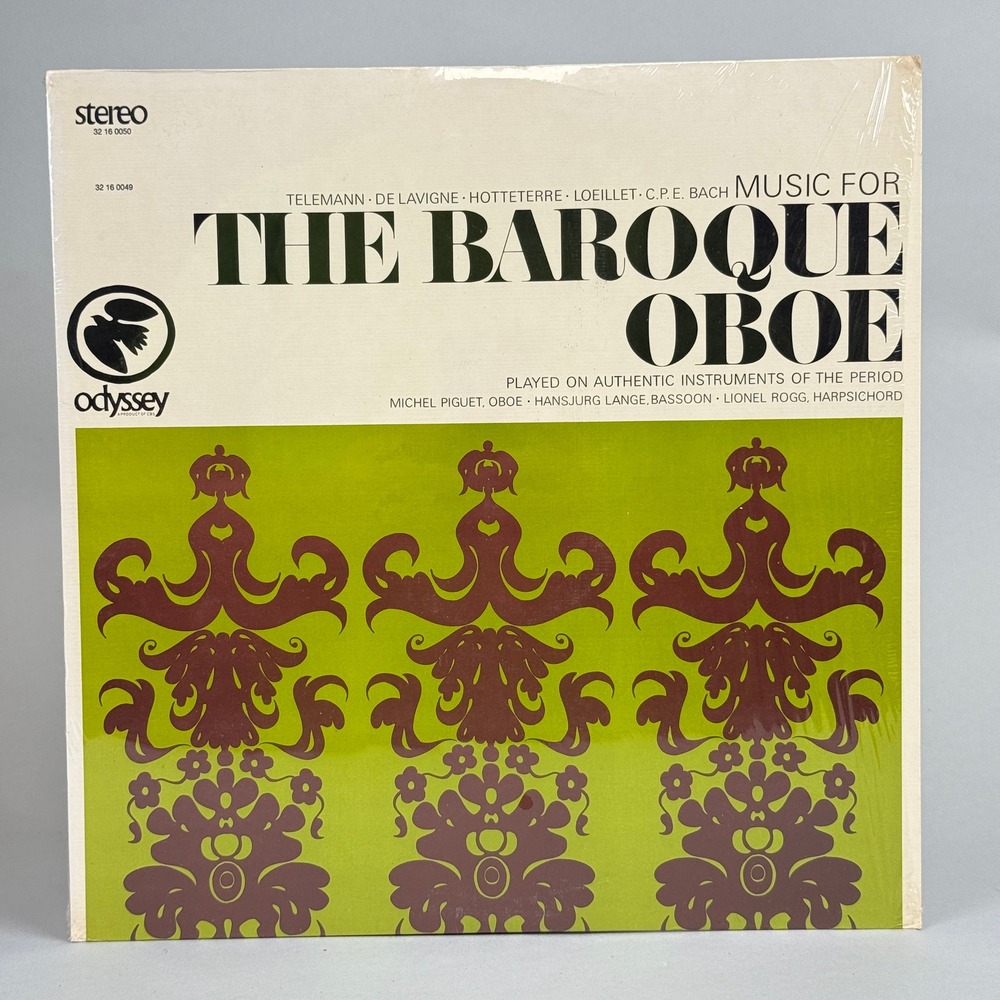 Columbia Music For The Baroque Oboe Vinyl Record , NEAR MINT